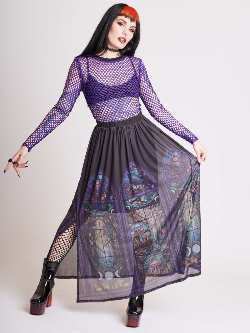 STAINED GLASS MAXI SKIRT 1