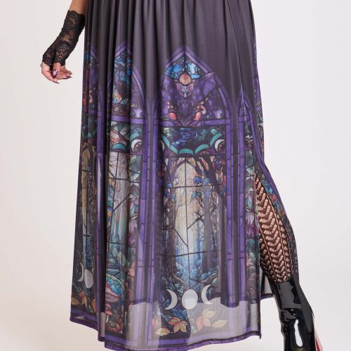 STAINED GLASS MIDI SKIRT PLUS 3