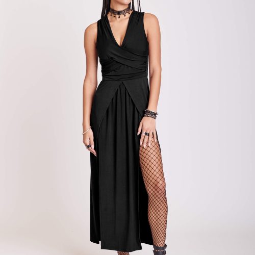 TwistfrontdressBlack1